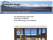 Tablet Screenshot of kvikkjokkstugor.se